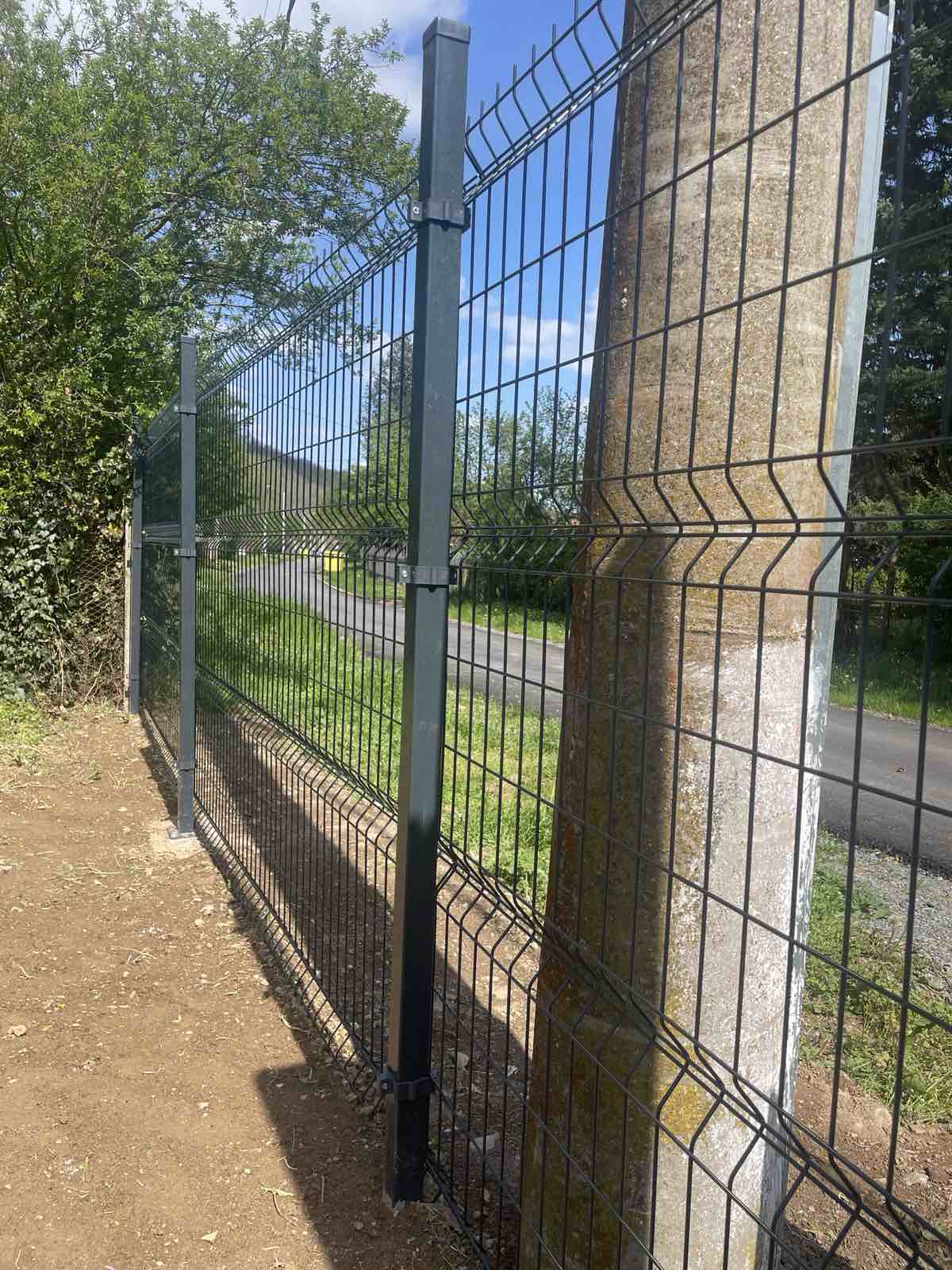 Оградни пана цвят антрацит 